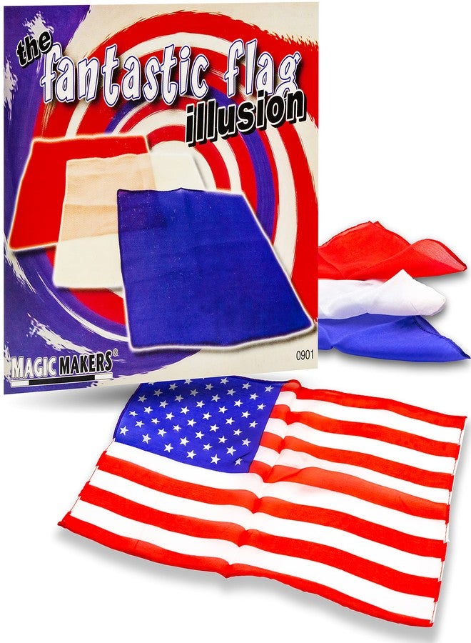 MAGIC MAKERS American Flag Silk Blendo, Includes Magic Thumb Tip - Image 1